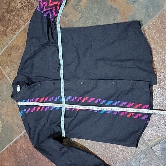 Miller Stockman USA made  Round Collar Button Up Western shirt colorful pattern - Picture 3 of 8